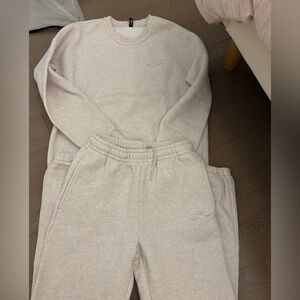 Lazy pants cream set